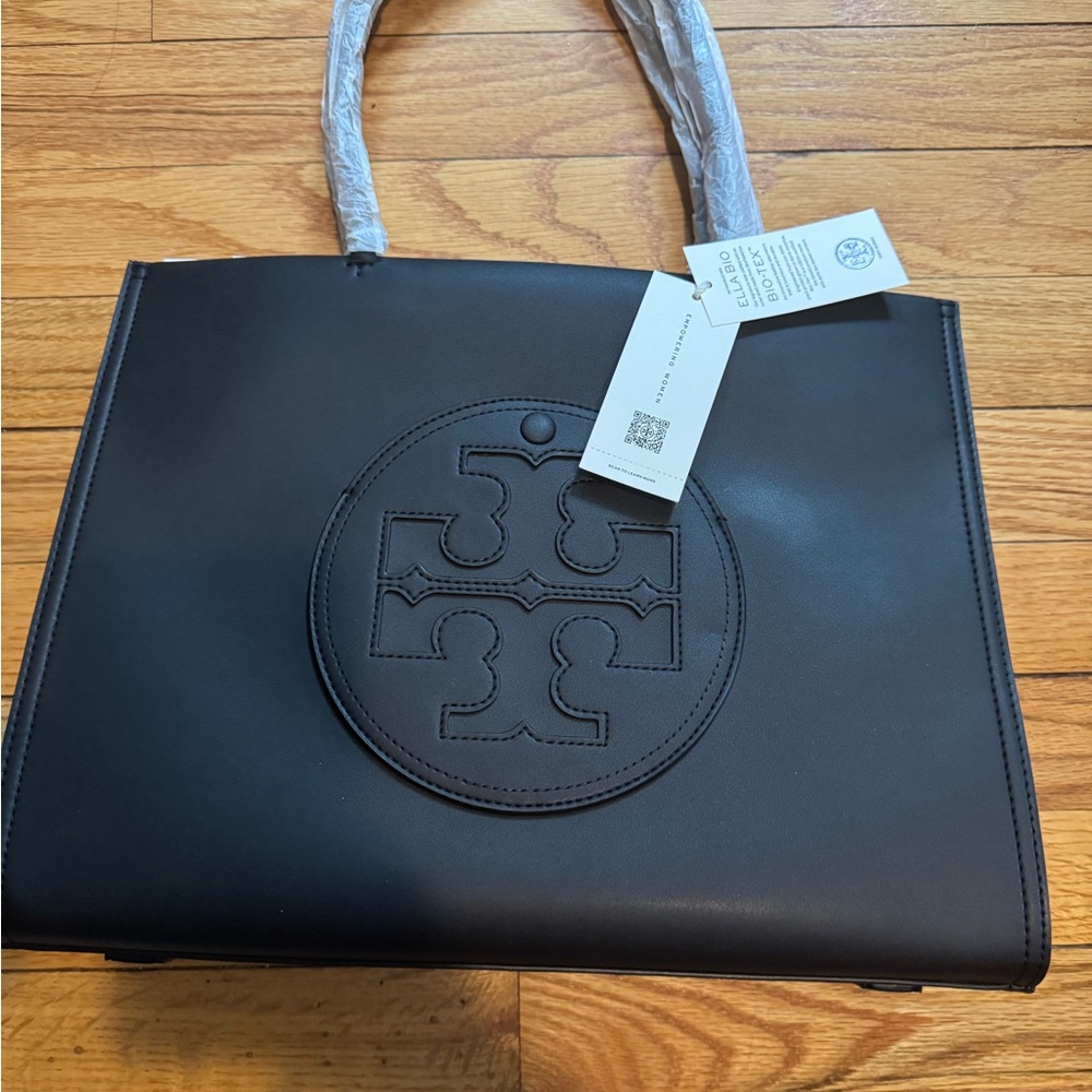 Tory Burch Black Leather Tote
